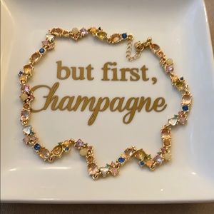 NWOT Small Multicolored Gemstone Necklace Loft